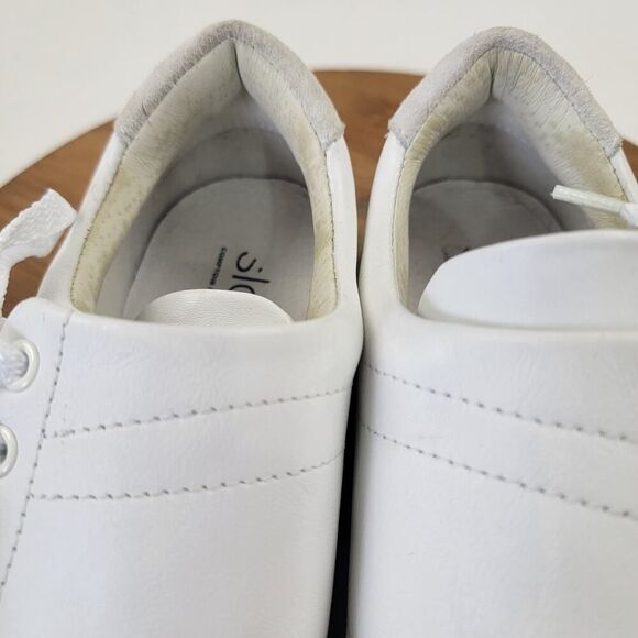 Slash Comptoir des Cotonniers White Leather Sneakers Womens Shoe Sz Eu 38 US 7.5 - Picture 14 of 15